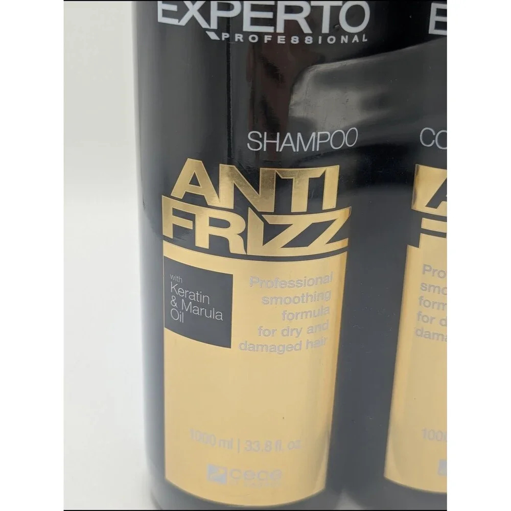 Experto Anti Frizz Shampoo & Conditioner Duo Keratin And Marula Oil